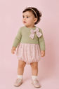 Romper De Tricot Com Air Flow Estampado Romper De Tricot Com Air Flow Estampado