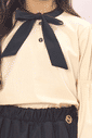 Conjunto blusa de tricoline e saia de tule Conjunto blusa de tricoline e saia de tule