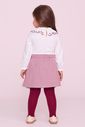 Conjunto Blusa Com Gola Bordada E Saia Pied De Poule Conjunto Blusa Com Gola Bordada E Saia Pied De Poule