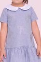 Vestido Jeans Com Strass