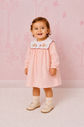 Vestido De Tricoline Com Coelhos Bordados Na Gola Vestido De Tricoline Com Coelhos Bordados Na Gola