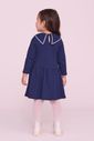 Vestido Com Gola Em Formato De Laço Vestido Com Gola Em Formato De Laço