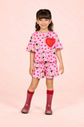 Conjunto Blusa E Short De Malha Estampa De Joaninhas Conjunto Blusa E Short De Malha Estampa De Joaninhas