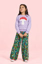 Blusa Moletom Com Bordado De Cogumelo Blusa Moletom Com Bordado De Cogumelo