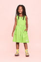 Vestido de tricoline com abotoamento frontal Vestido de tricoline com abotoamento frontal