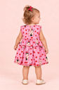 Vestido Estampa De Joaninhas Com Babado Na Cintura