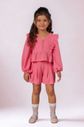 Conjunto de malha crepe rosa Conjunto de malha crepe rosa