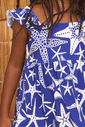 Vestido de malha estampa estrela-do-mar Vestido de malha estampa estrela-do-mar