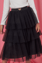 Saia de tule plissado Saia de tule plissado