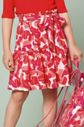 Conjunto manga curta e saia estampa de corações Conjunto manga curta e saia estampa de corações