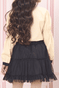 Conjunto blusa de tricoline e saia de tule Conjunto blusa de tricoline e saia de tule