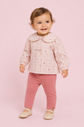 Conjunto Camisa Estampada E Legging Lisa Canelada Conjunto Camisa Estampada E Legging Lisa Canelada