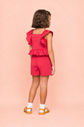 Conjunto blusa e short de tricoline Conjunto blusa e short de tricoline
