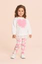 Conjunto moletom e legging de corações Conjunto moletom e legging de corações
