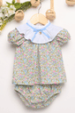 Conj. bata e calcinha estampada
