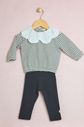 Conjunto moletom listrado e legging Conjunto moletom listrado e legging