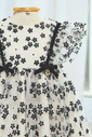 Vestido baby de tule com flores Vestido baby de tule com flores