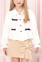 Camisa com laços frontais
