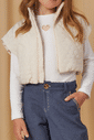 Colete de matelassê bege Colete de matelassê bege