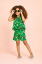 Conjunto short e blusa estampa roda cotia