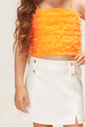 Conjunto com top de tule Conjunto com top de tule