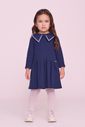 Vestido Com Gola Em Formato De Laço Vestido Com Gola Em Formato De Laço
