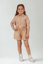 Conjunto bege de cotton