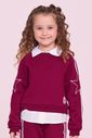 Blusa Moletom Com Bordados De Estrela Nas Mangas Blusa Moletom Com Bordados De Estrela Nas Mangas