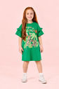 Vestido De Meia Malha Com Estampa Em Silk Animais Vestido De Meia Malha Com Estampa Em Silk Animais