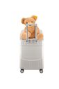 Mala de Viagem Pequena de Bordo 10 kg com Assento Infantil Policarbonato Grécia Maloa Branco Mala de Viagem Pequena de Bordo 10 kg com Assento Infantil Policarbonato Grécia Maloa Branco