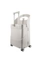 Mala de Viagem Pequena de Bordo 10 kg com Assento Infantil Policarbonato Grécia Maloa Branco Mala de Viagem Pequena de Bordo 10 kg com Assento Infantil Policarbonato Grécia Maloa Branco