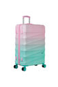 Mala De Viagem Grande 32kg Gradiente Colors Policarbonato Com ABS Rosa com Verde