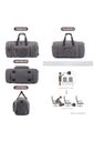 Bolsa de Viagem com Expansor Canvas Duffel Bags Cinza Bolsa de Viagem com Expansor Canvas Duffel Bags Cinza