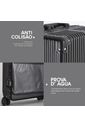 Mala de Viagem Média 23kg Policarbonato ABS Noruega Maloa Preto Mala de Viagem Média 23kg Policarbonato ABS Noruega Maloa Preto