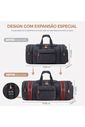Bolsa de Viagem com Expansor Canvas Duffel Bags Chumbo Bolsa de Viagem com Expansor Canvas Duffel Bags Chumbo
