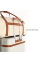 Conjunto  Bolsa de Viagem Executiva Multifuncional 9 em 1 Bege e Maletas Porta Vinho para Viagem Maloa Conjunto  Bolsa de Viagem Executiva Multifuncional 9 em 1 Bege e Maletas Porta Vinho para Viagem Maloa