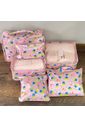 Kit Organizador De Mala 6 Peças Toy Story Rosa