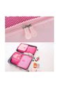 Kit Organizador De Mala 6 Peças Pink Kit Organizador De Mala 6 Peças Pink
