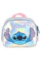 Lancheira Escolar Infantil Holográfica Stitch Prata Lancheira Escolar Infantil Holográfica Stitch Prata