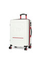 Mala de Viagem Pequena de Bordo 10 kg em ABS com Expansor Strike Branco Mala de Viagem Pequena de Bordo 10 kg em ABS com Expansor Strike Branco
