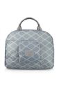 Bolsa De Viagem Dobrável Cinza Redonda Listras Bolsa De Viagem Dobrável Cinza Redonda Listras