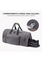 Bolsa de Viagem com Expansor Canvas Duffel Bags Cinza Bolsa de Viagem com Expansor Canvas Duffel Bags Cinza