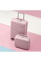 Mala de Viagem Pequena de Bordo 10Kg em Polipropileno Ibiza Maloa Rosa