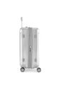 Kit Mala de Viagem Pequena de Bordo 10kg Brasil Prata e Mala Brasil Grande 32kg Prata Kit Mala de Viagem Pequena de Bordo 10kg Brasil Prata e Mala Brasil Grande 32kg Prata