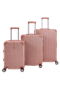 Kit de Malas de Viagem 3 Peças Italia Maloa Rose Kit de Malas de Viagem 3 Peças Italia Maloa Rose