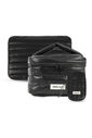 Kit de Acessórios Multifuncional com Necessaire, Porta Passaporte e Porta Notebook 14 Polegadas Puffer Maloa Preto Kit de Acessórios Multifuncional com Necessaire, Porta Passaporte e Porta Notebook 14 Polegadas Puffer Maloa Preto