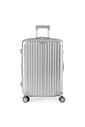 Kit Mala de Viagem Pequena de Bordo 10kg Brasil Prata e Mala Brasil Grande 32kg Prata Kit Mala de Viagem Pequena de Bordo 10kg Brasil Prata e Mala Brasil Grande 32kg Prata