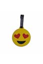 Tag Identificador de Bagagem para Malas de Viagem Emoji Coração Tag Identificador de Bagagem para Malas de Viagem Emoji Coração