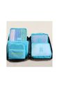 Kit Organizador De Mala 6 Peças Turquesa