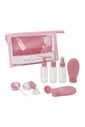 Kit de Frascos e Nécessaire para Viagem de 10 Peças Premium Rosa Kit de Frascos e Nécessaire para Viagem de 10 Peças Premium Rosa